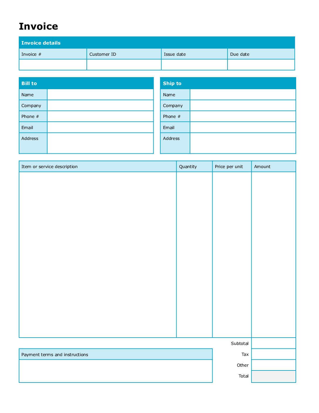 Invoice Template