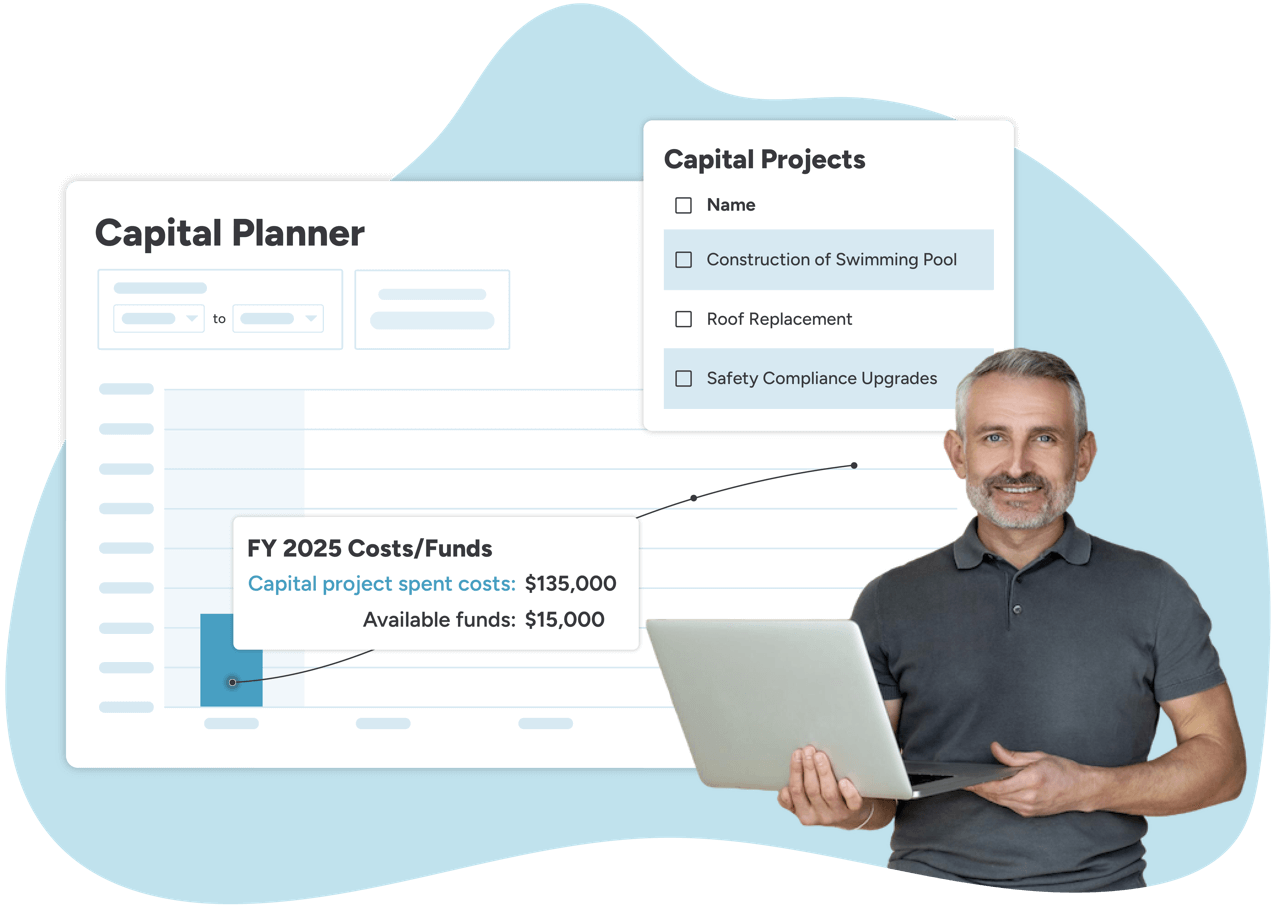 capital planning software allows reporting on progress of capital projects