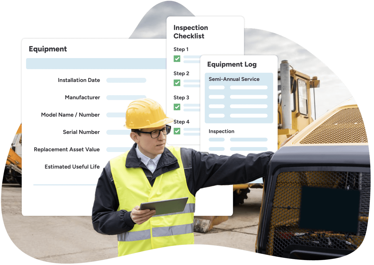 inspectors can use government CMMS to inspect equipment like heavy machinery